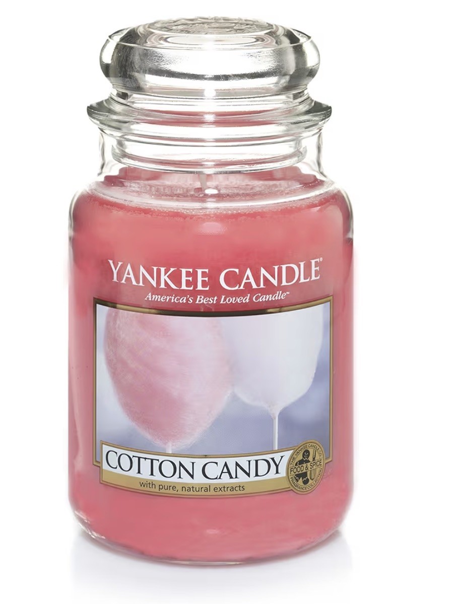 Yankee Candle Returning Favorite COTTON CANDY 22 Oz Single Wick Large Jar NEW gallery