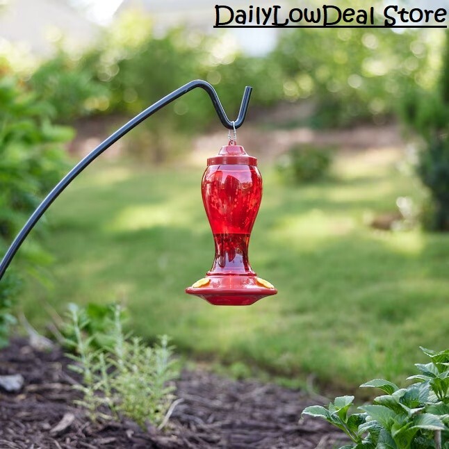 Style Selections Red Hummingbird Feeder Plastic Nectar 24oz Bird Feeders Hanging gallery
