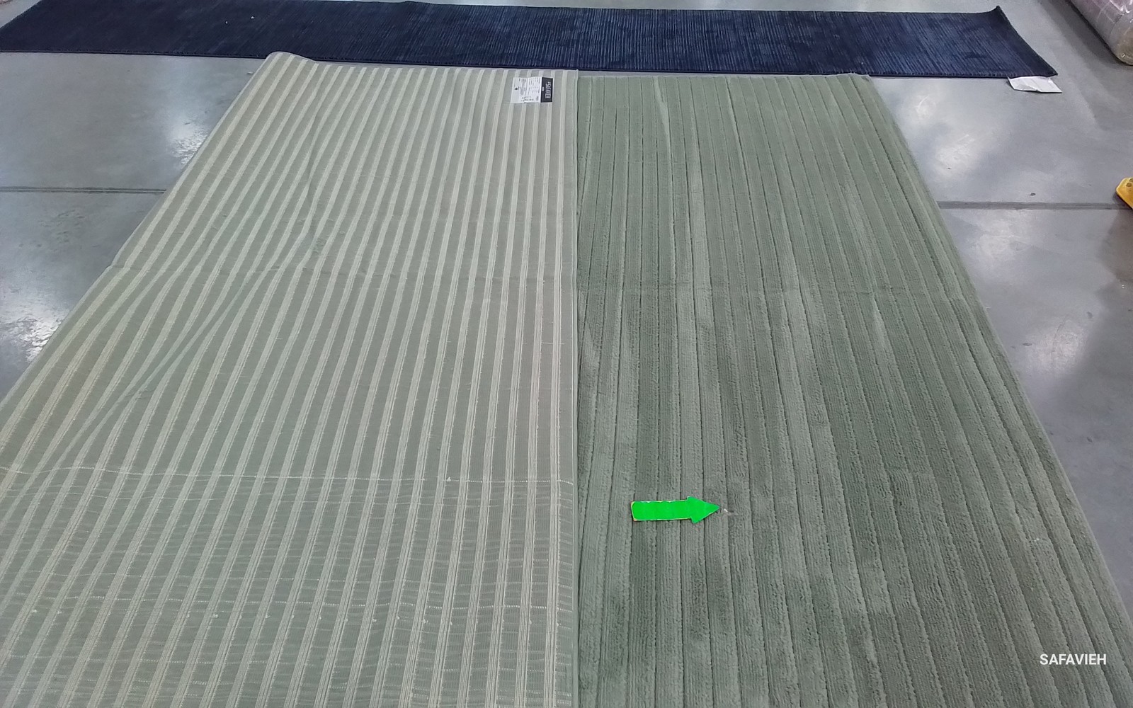 GREEN 9'-0" x 12'-0" Broken Thread Rug, Reduced Price 1172801176 SLE682Y-9 gallery