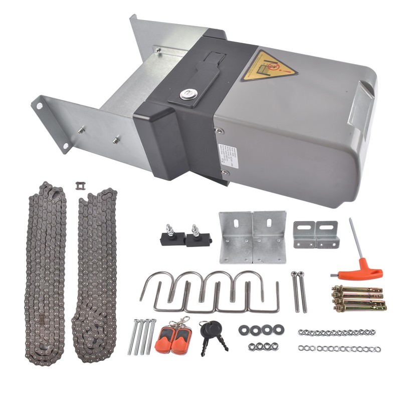 110V 60Hz Single-Button Automatic Sliding Gate Opener Operator Kit 360W 66 RPM gallery