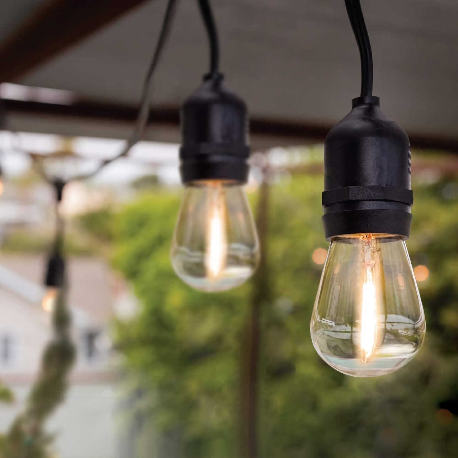48FT Outdoor String Lights 24 LED Light Bulbs for PartyPatio Garden Backyard gallery