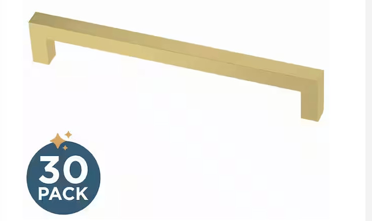 NEW-30 pack Franklin Brass Simple Modern Square 6-5/16" (160 mm) Mod. Satin Gold gallery