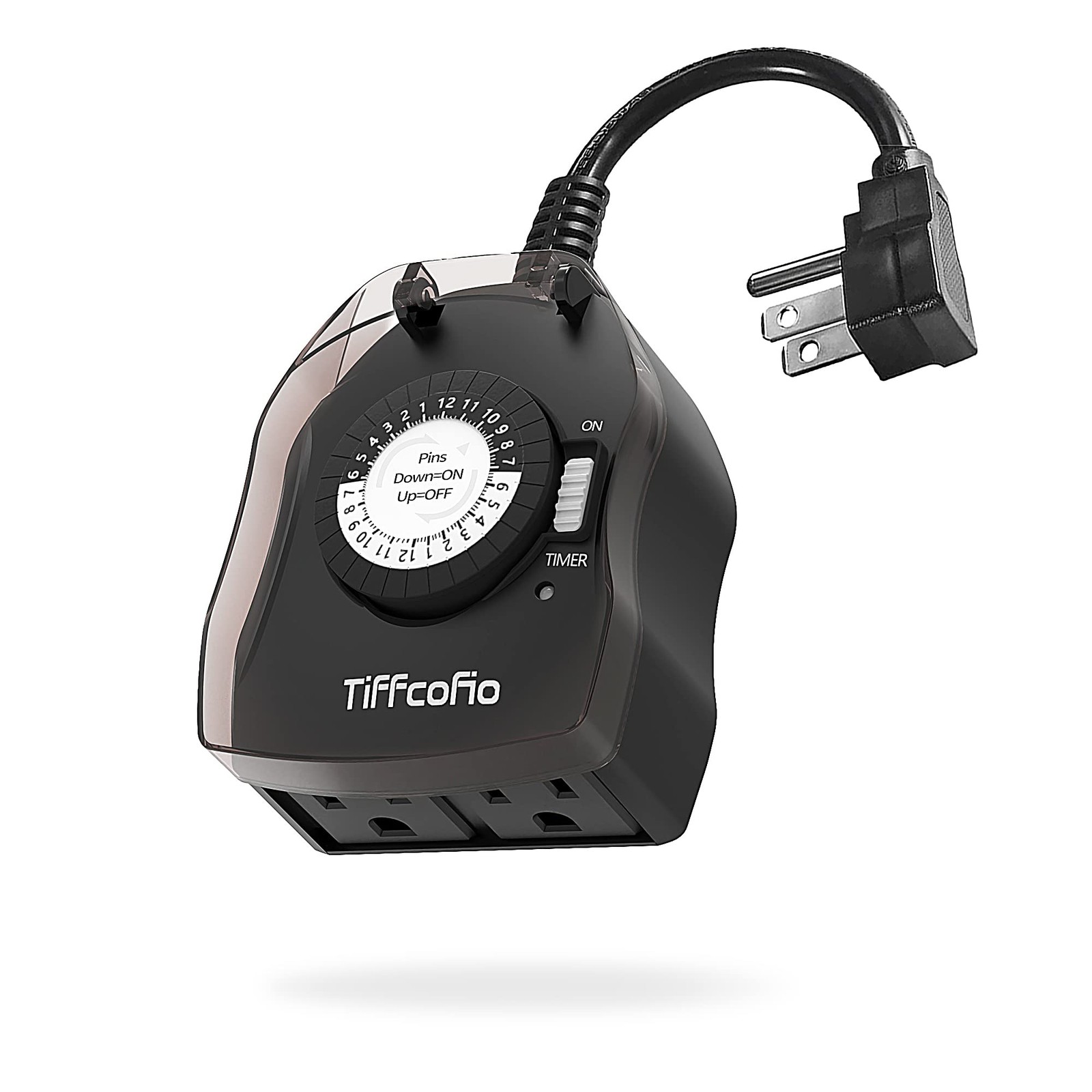 TiFFCOFiO Outdoor Timer Outlet, 24 Hour Mechanical Outdoor Timer for Pool Pum... gallery