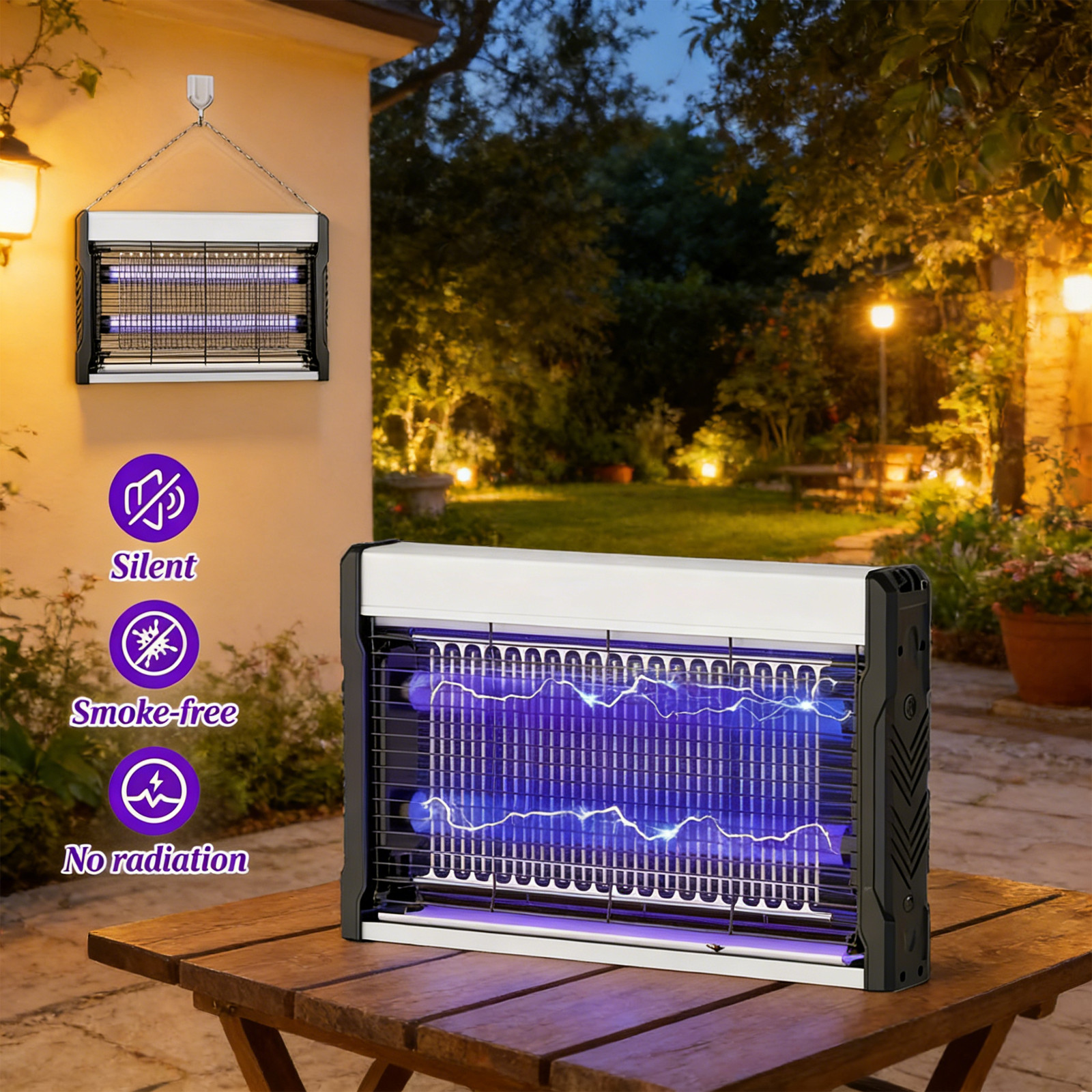 Bug Zapper 3200V Electronic Waterproof Mosquito Zapper for Outdoor/ Indoor A gallery