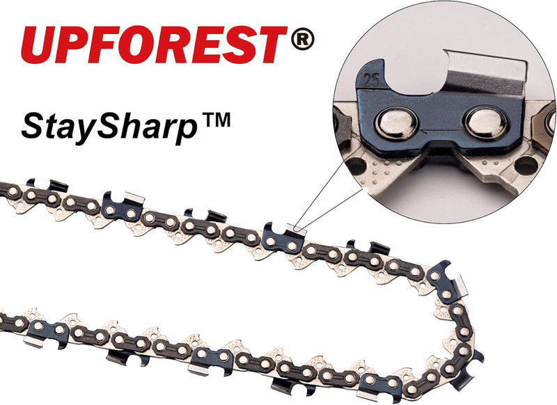 3 Pack Full Chisel Chainsaw Chain 20 Inch .058 Gauge, 3/8 Pitch,72 DL Fit for Hu gallery