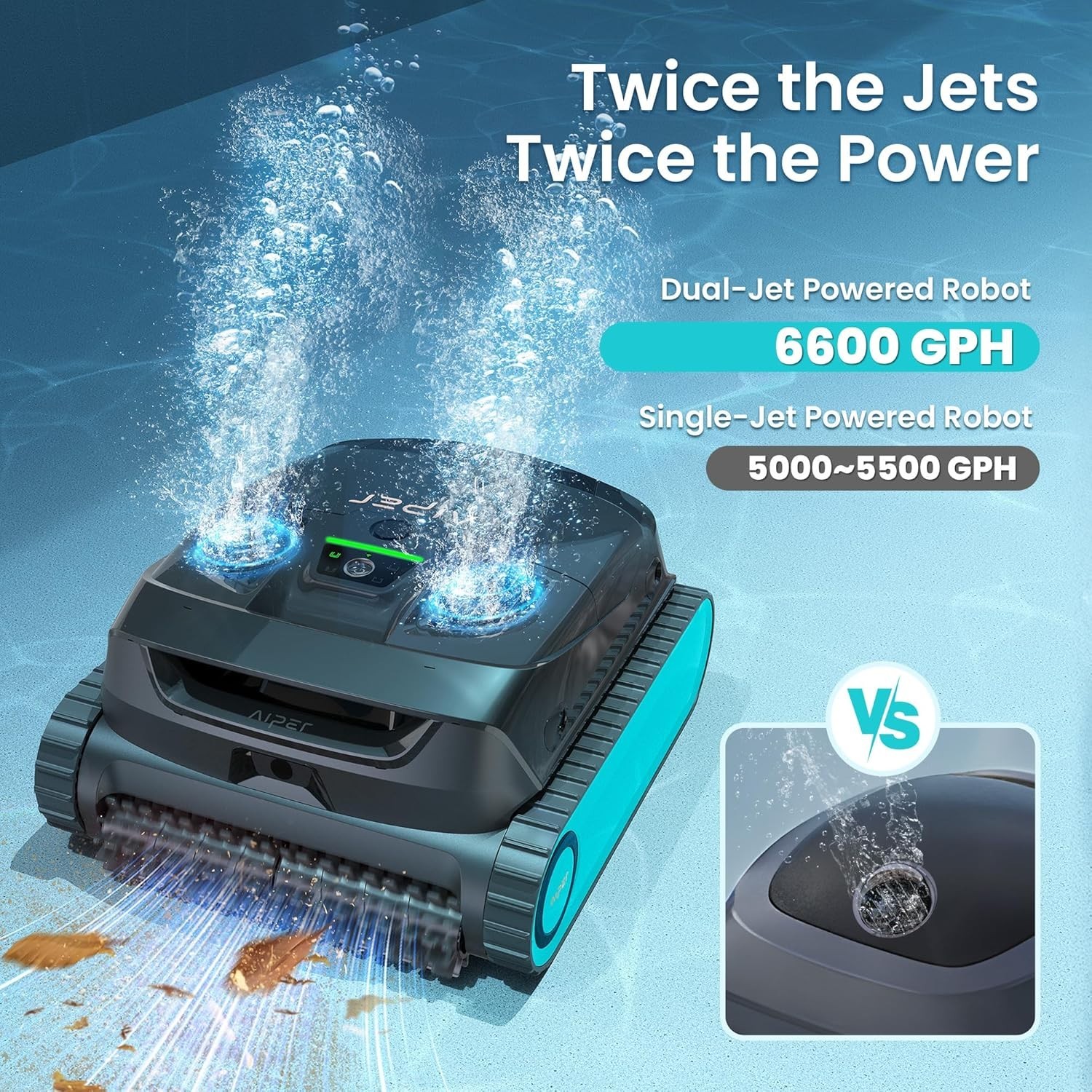 AIPER Scuba X1 Cordless Robotic Pool Cleaner Upgraded Battery Life 2,150 SQ FT gallery