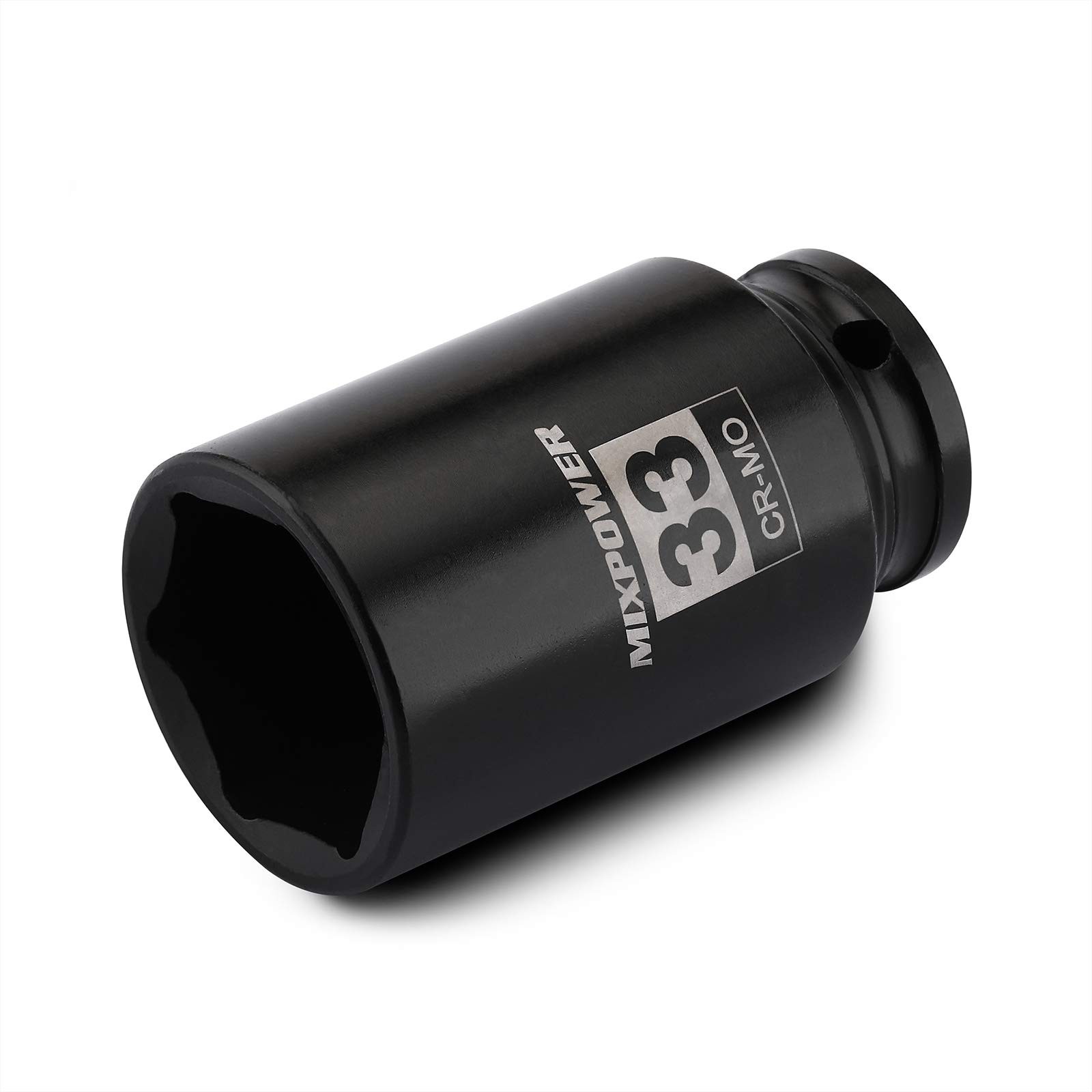 MIXPOWER 1/2" Drive Deep Impact Socket, CR-MO, 33 mm, METRIC, 6 Point, 33mm gallery