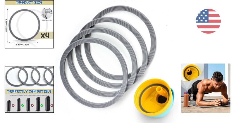 High-Quality Rubber Replacement Seals for Owala FreeSip Water Bottles gallery