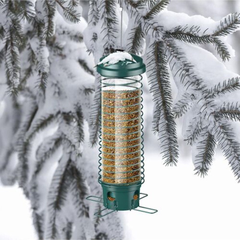 Squirrel-Proof Wild Bird Feeder - Portable Metal Bird Feeder for Garden Yard US gallery