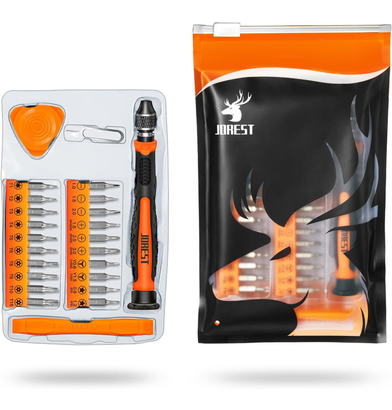 24Pcs Small Precision Screwdriver Set with Torx T5 T6 T8 T9, Y00, Star P5, Mini gallery