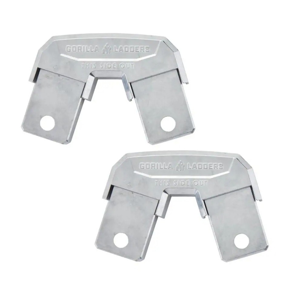 Gorilla Ladders Rail Brackets Lightweight Aluminum Construction 2-Sturdy Trestle