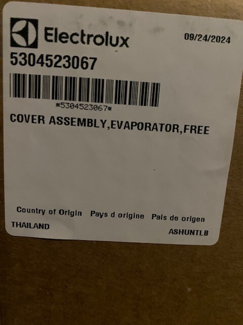 Genuine Electrolux / Frigidaire Refrigerator Evaporator Cover 5304523067 (NEW) gallery