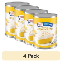 (4pack) Duncan Hines Comstock Original Lemon Crème Pie Filling and Topping,21 oz
