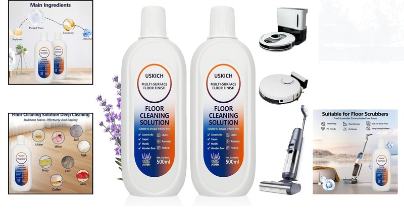 34 FL OZ Multi-Surface Floor Cleaner - Gentle & Effective for Roborock & Tineco gallery