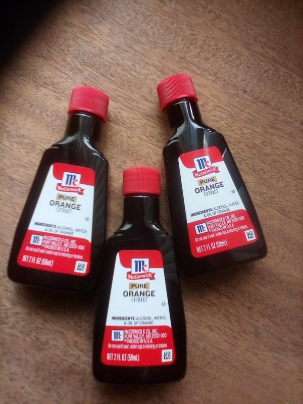 Pure Orange Extract, McCormick, 6oz TOTAL (three 2oz bottles) sealed (no box) gallery