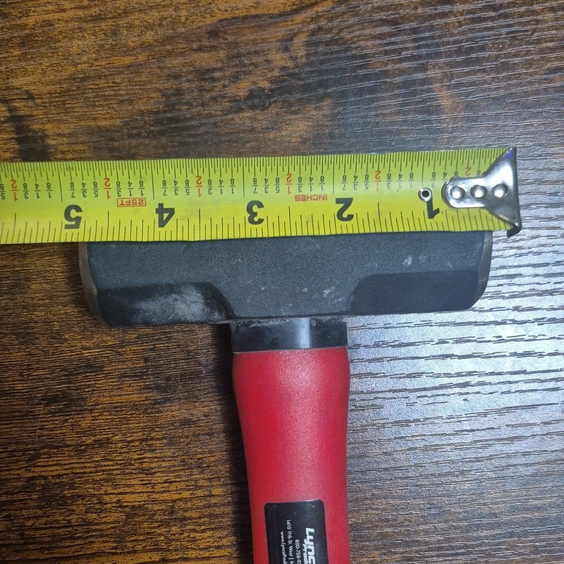 Lynco Products Mighty Maxx Sledge Hammer 3lb 14in Rubber Handle Red/Black gallery