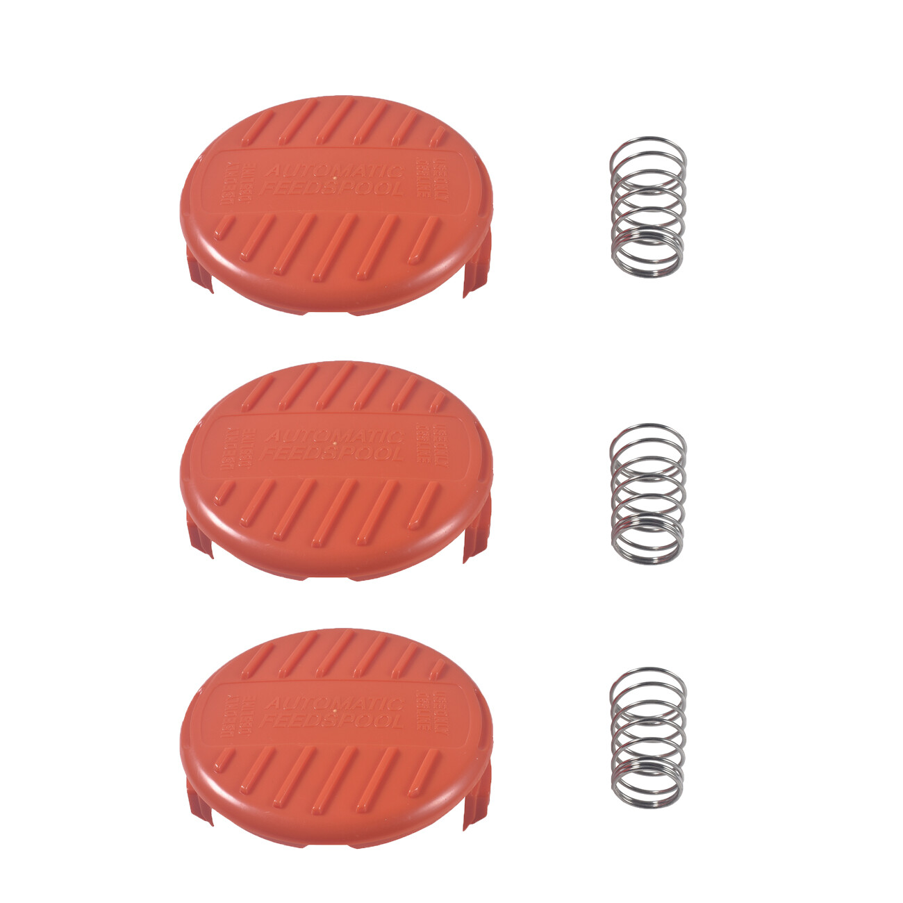 3x Cap & Spring For Black&Decker String Trimmer AF-100-3ZP Weed Eater gallery