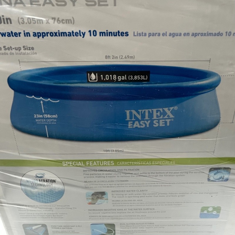 Intex Easy Set Pool 10ft x 30in Swimming Pool w Filter Pump New Sealed 28120EH gallery