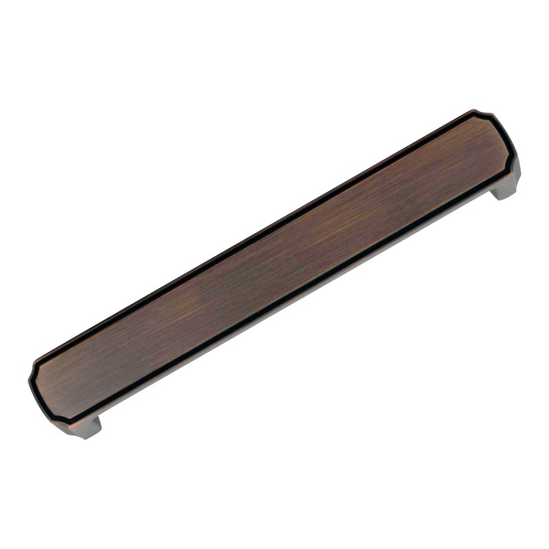 Transitional 5-1/32" Brushed Oil-Rubbed Bronze Cabinet Handle Pull P077128BORB gallery