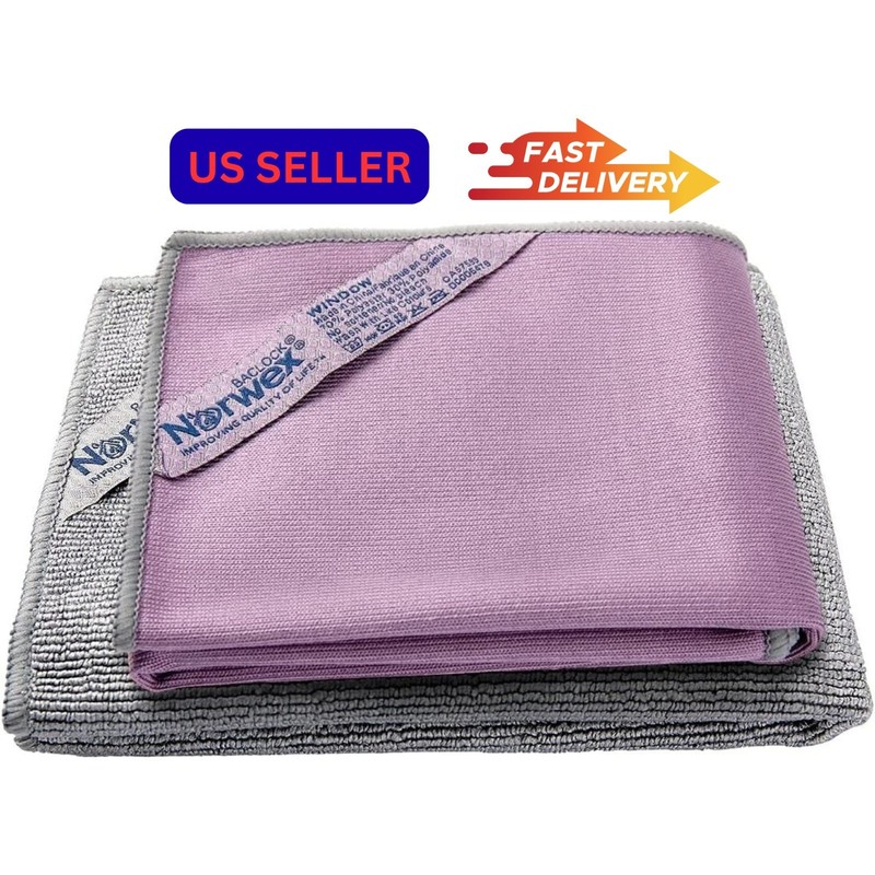 2 PACK (4pc) Norwex Basic Package, EnviroCloth + Window Cloth. FAST SHIPPING gallery