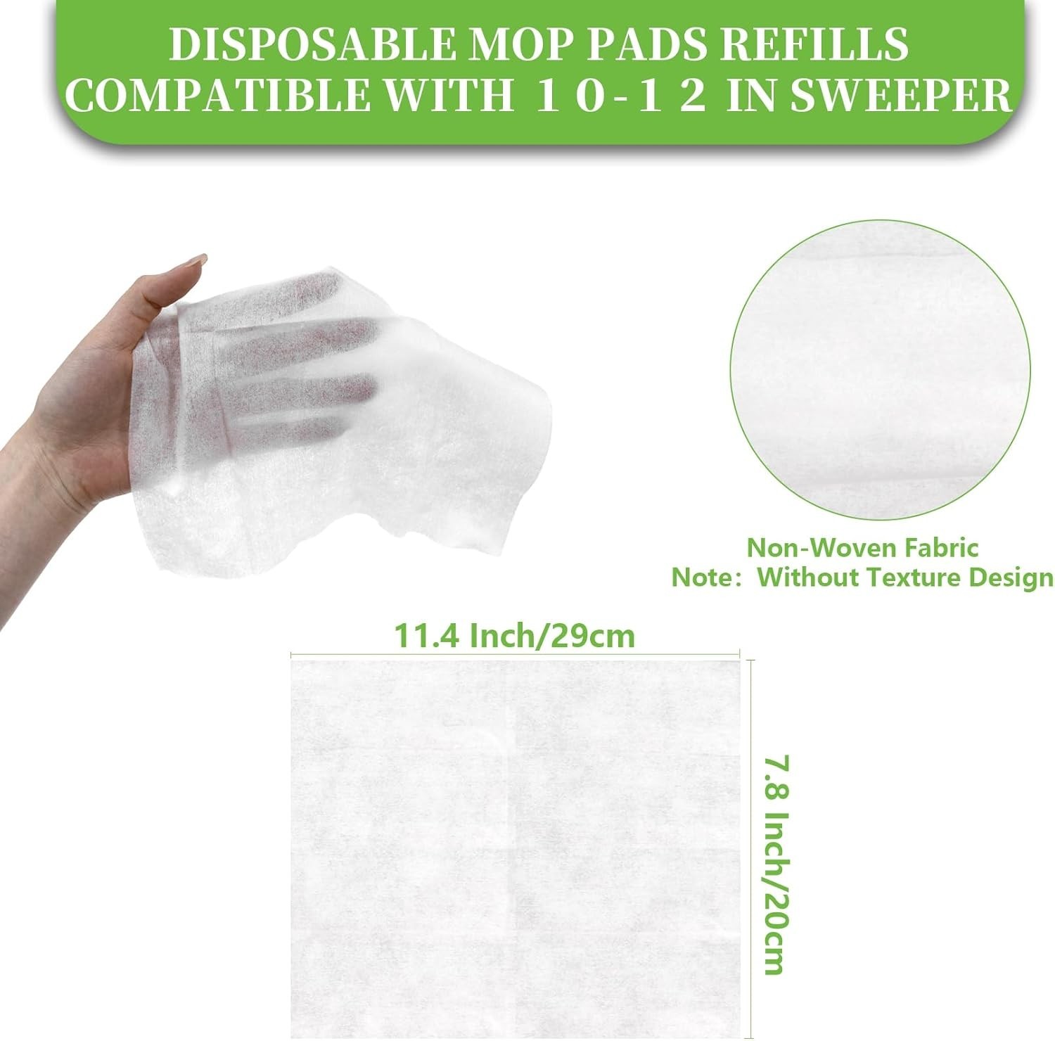 Dry Sweeping Cloths Disposable Mop Pads Refills Compatible with Swiffer gallery