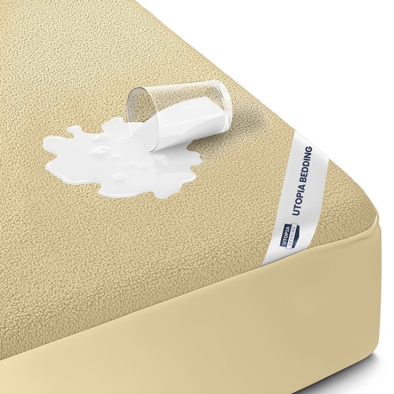 Twin Size Mattress Protector Waterproof 14 Pack, Premium 200 GSM Terry... gallery