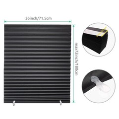 6 Pack Light Filtering Pleated Paper Shades Window Blinds 36″x72″-3 Colors