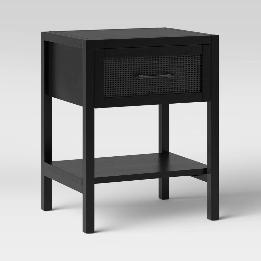 Warwick End Table with Drawer Black - Threshold gallery