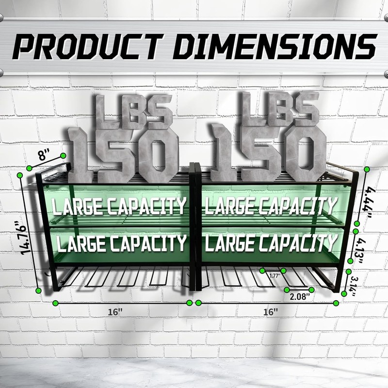 Heavy-Duty 4 Layers Tools Storage Rack Cordless Drill Holders Power Tool rack gallery