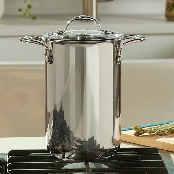 Princess House Signature 3-Qt. Mini Stockpot with Steaming Basket (10643) New! gallery