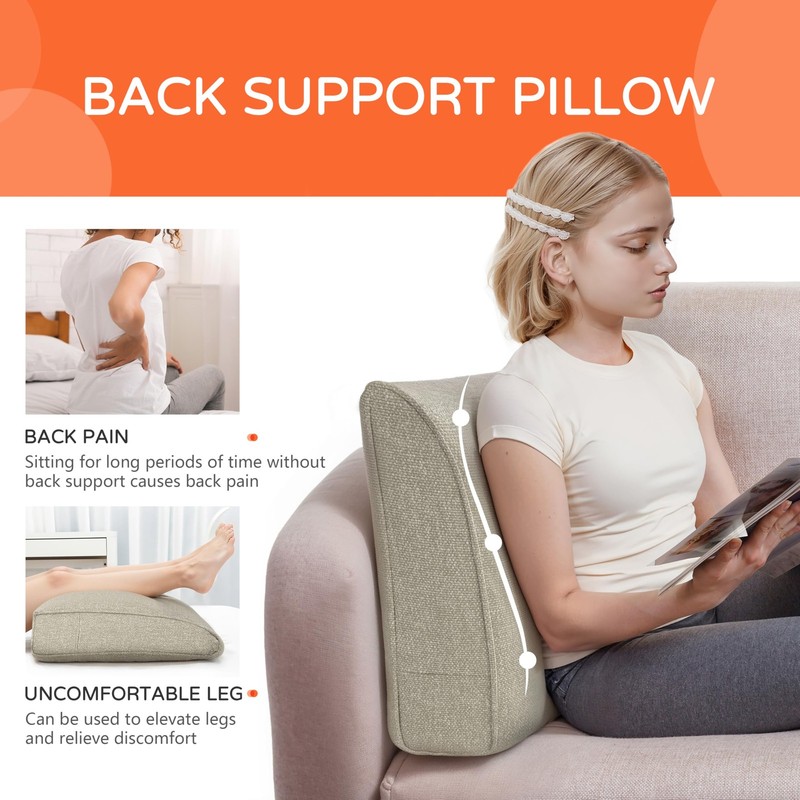 Daneey Back Support Pillow For Couch Back Pillow For Sitting In Bed Back Pillow gallery