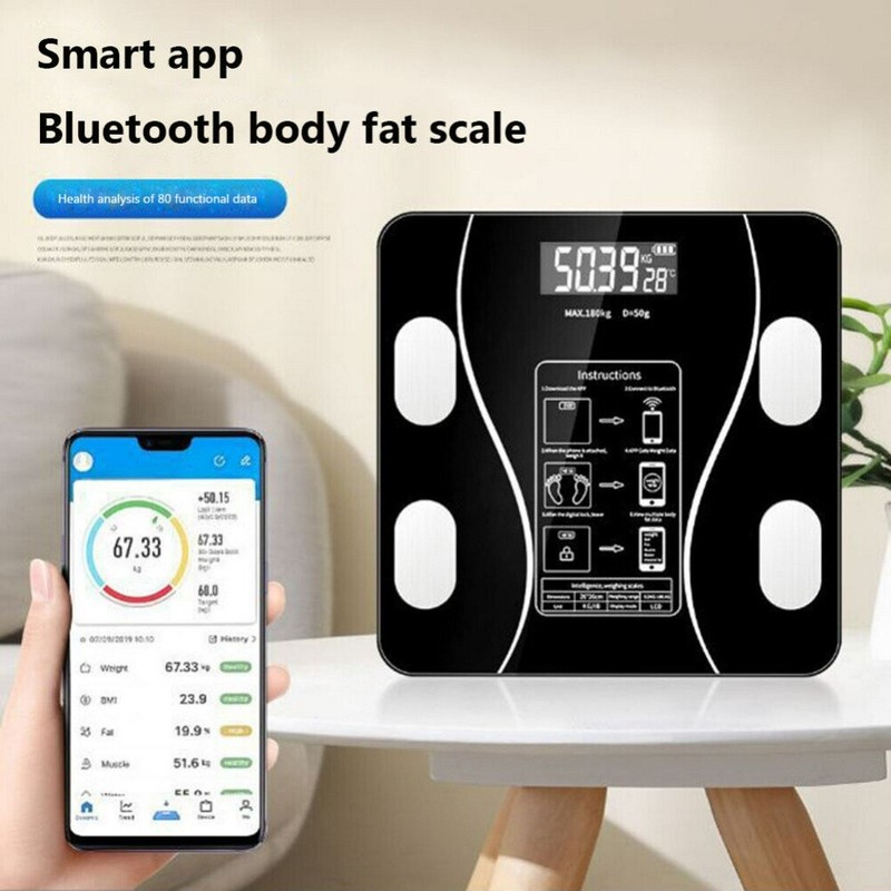 Bluetooth Body Fat Scale Digital Smart Bathroom Weight Scales LCD Electronic gallery
