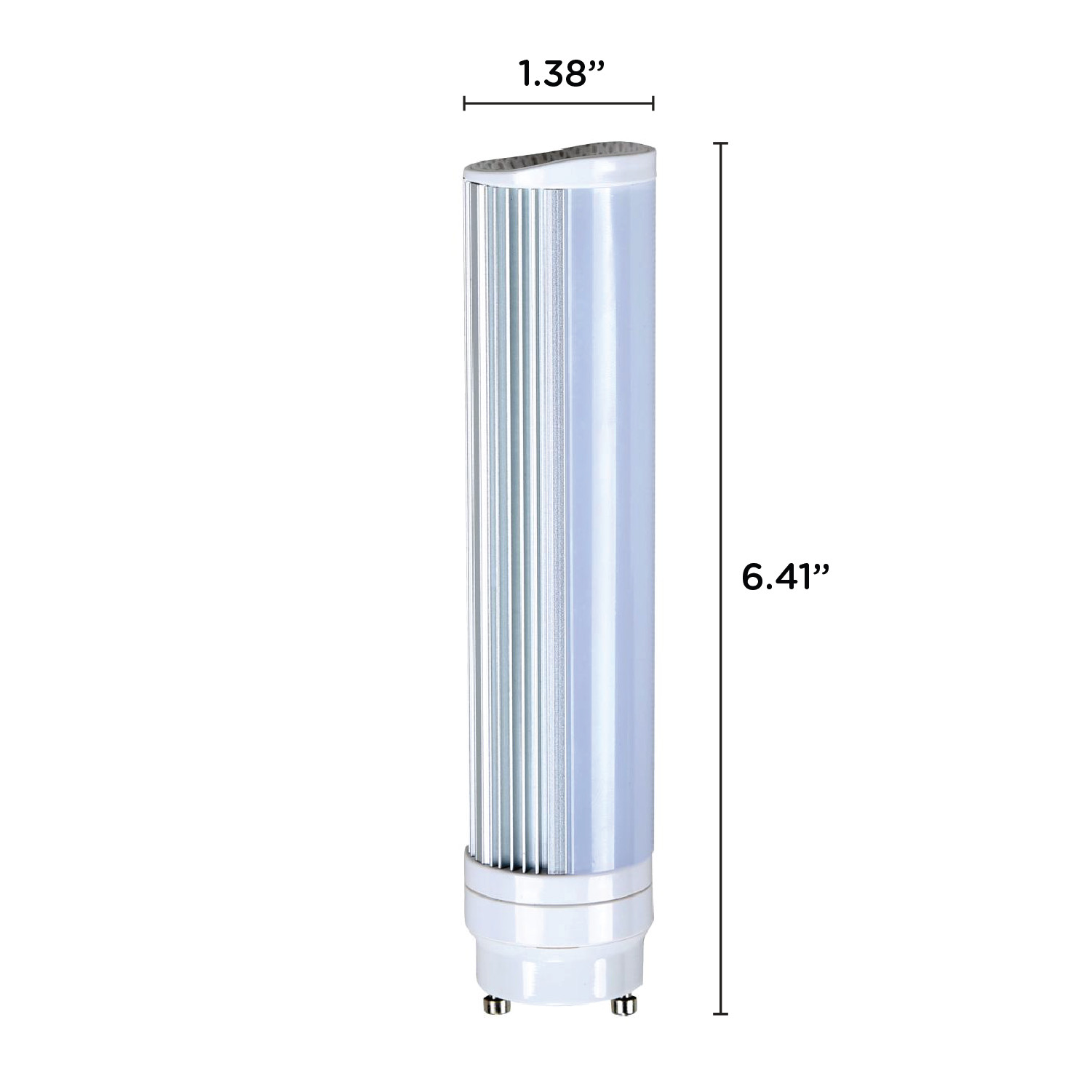 Satco S8747 8W Horizontal LED CFL Compact Fluorescent 3500K Neutral White GU24 gallery