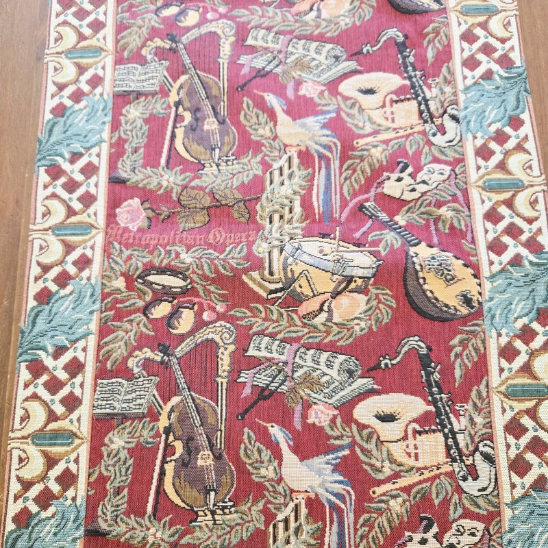 Tapestry Metropolitan Opera Table Runner Renaissance By Woven Art 89"X 18" gallery
