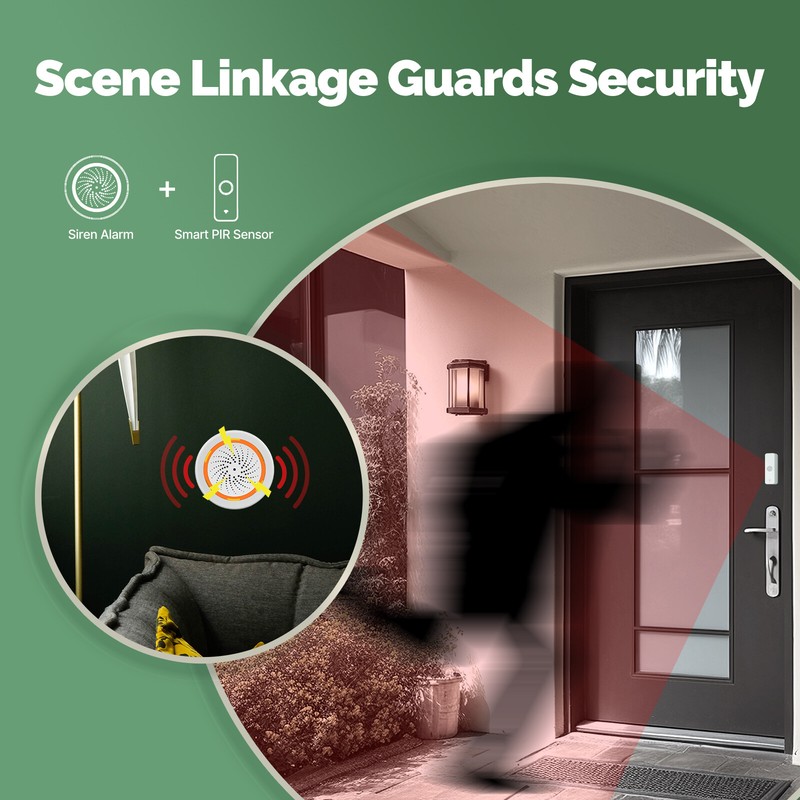 MOES WiFi Smart PIR Sensor Wireless Human Body IR Motion Detector Home Security gallery