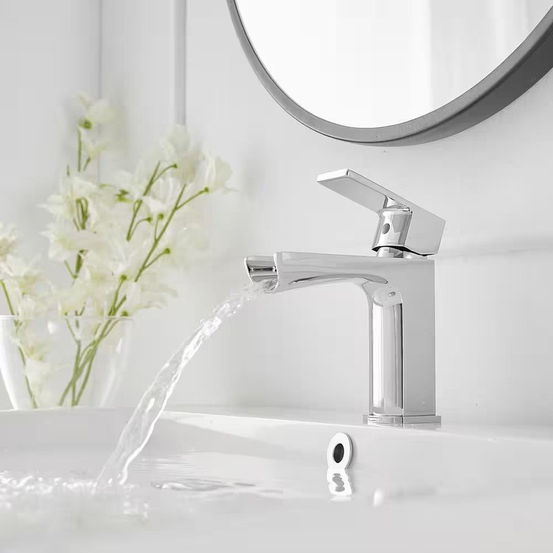 BWE A-96063-C Waterfall Single Hole Vanity Faucet Polished Chrome gallery