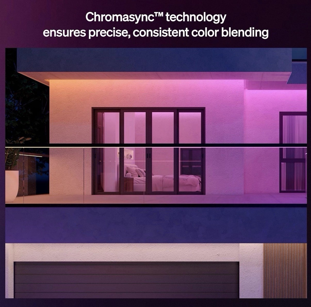 Philips Hue 16 ft Outdoor Gradient LED Lightstrip, App Control, Weatherproof gallery