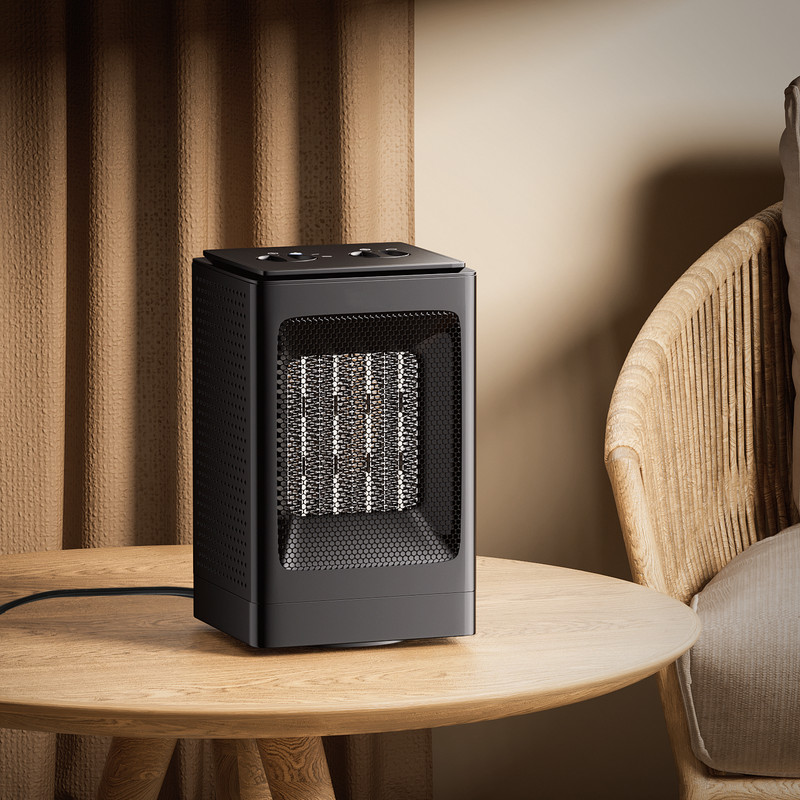 [LCD SCREEN+HANDLE] Electric Space Heater Adjustable 1500W Coil Heating Fan Home gallery