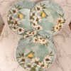 Cracker Barrel Spring Social Butterfly 4 Dinner Plates Turquoise Susan Winget gallery