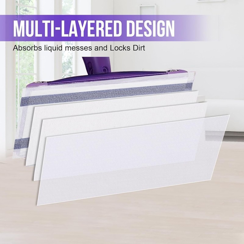 Compatible Disposable Mop Pad Refill for Wet Jet Mop - Super Absorbent 20 Count gallery