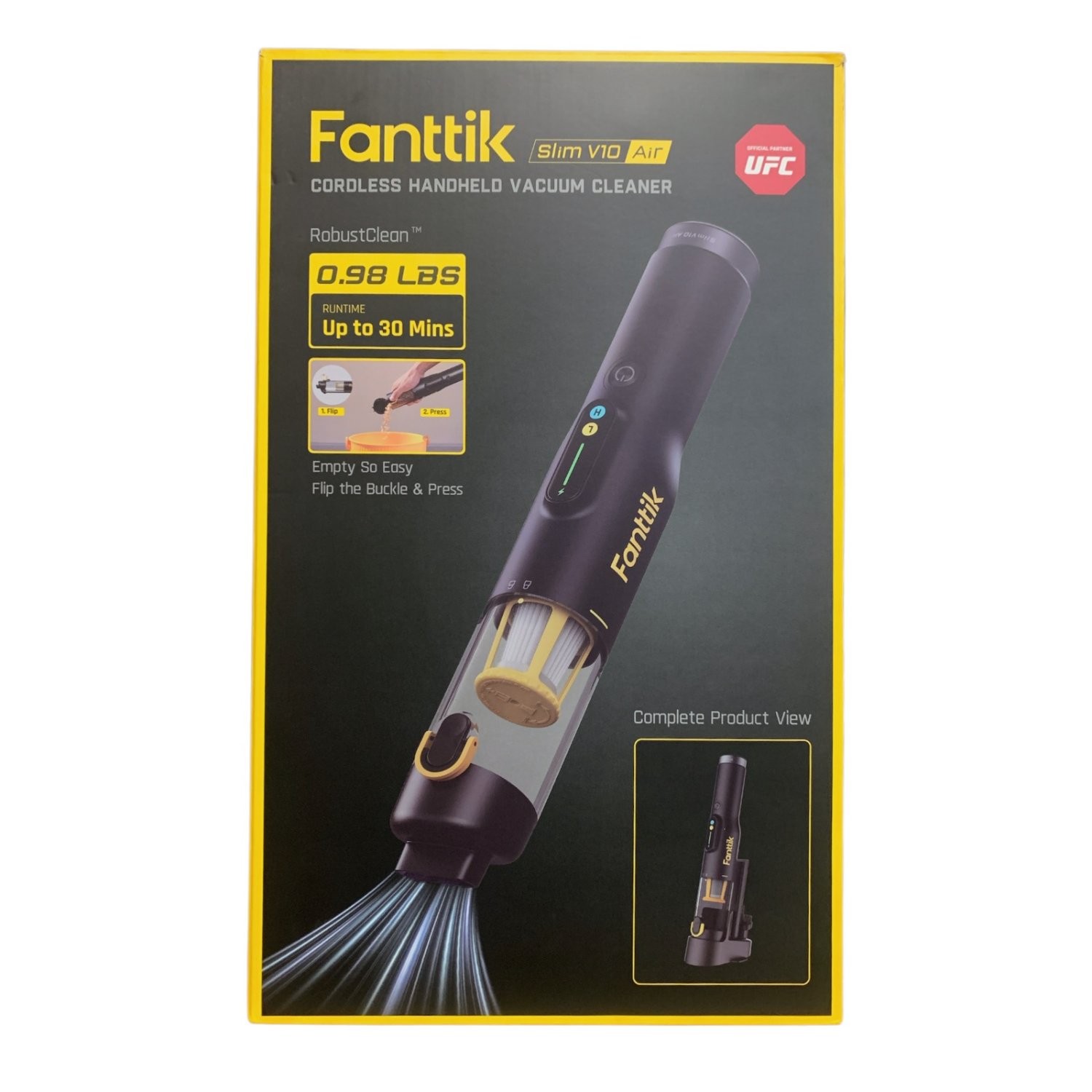 Fanttik Slim V10 Air Cordless Handheld Vacuum Cleaner, 120mL Capacity gallery