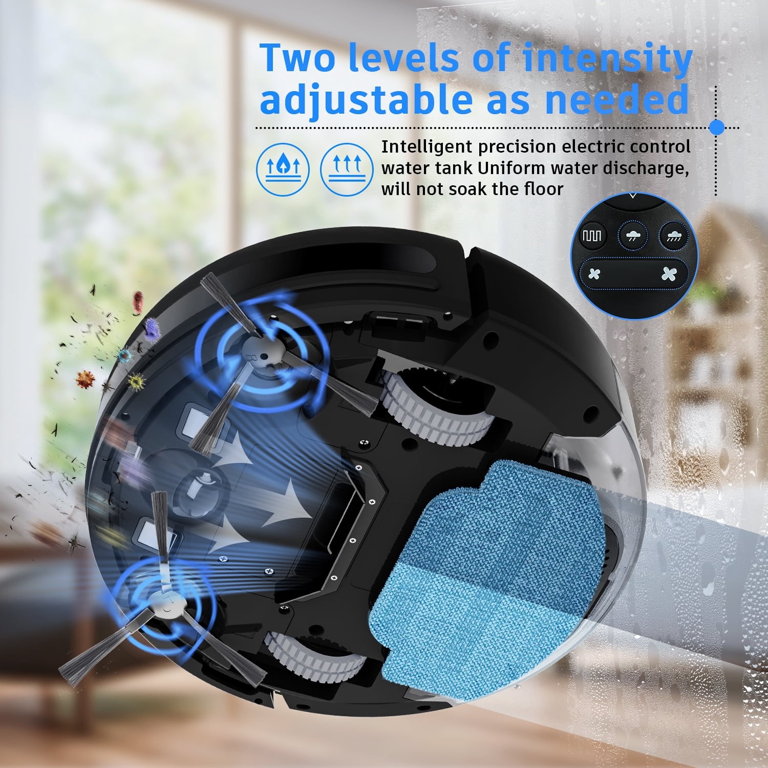 ONSON Robot Vacuum Cleaner BR151, 3500Pa Suction, 2 in 1 Mop Combo, Wi-Fi and gallery