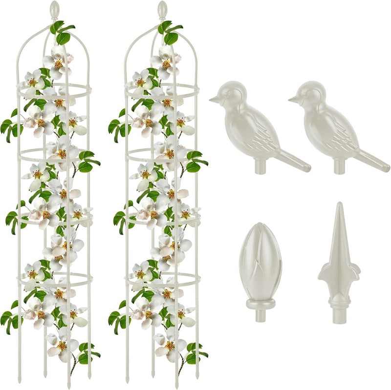 Rustproof Garden Trellis 6ft Adjustable Support for Roses and Climbing Vines gallery