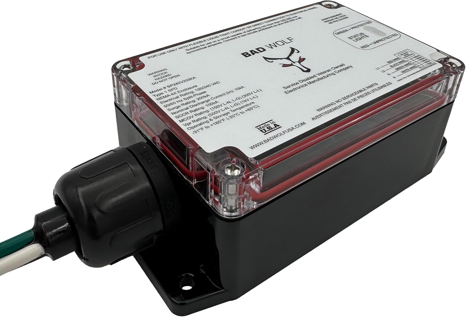 Whole House Surge Protector 200KA, Type 1 SPD, ETL Listed, NEMA 4X IP67 gallery