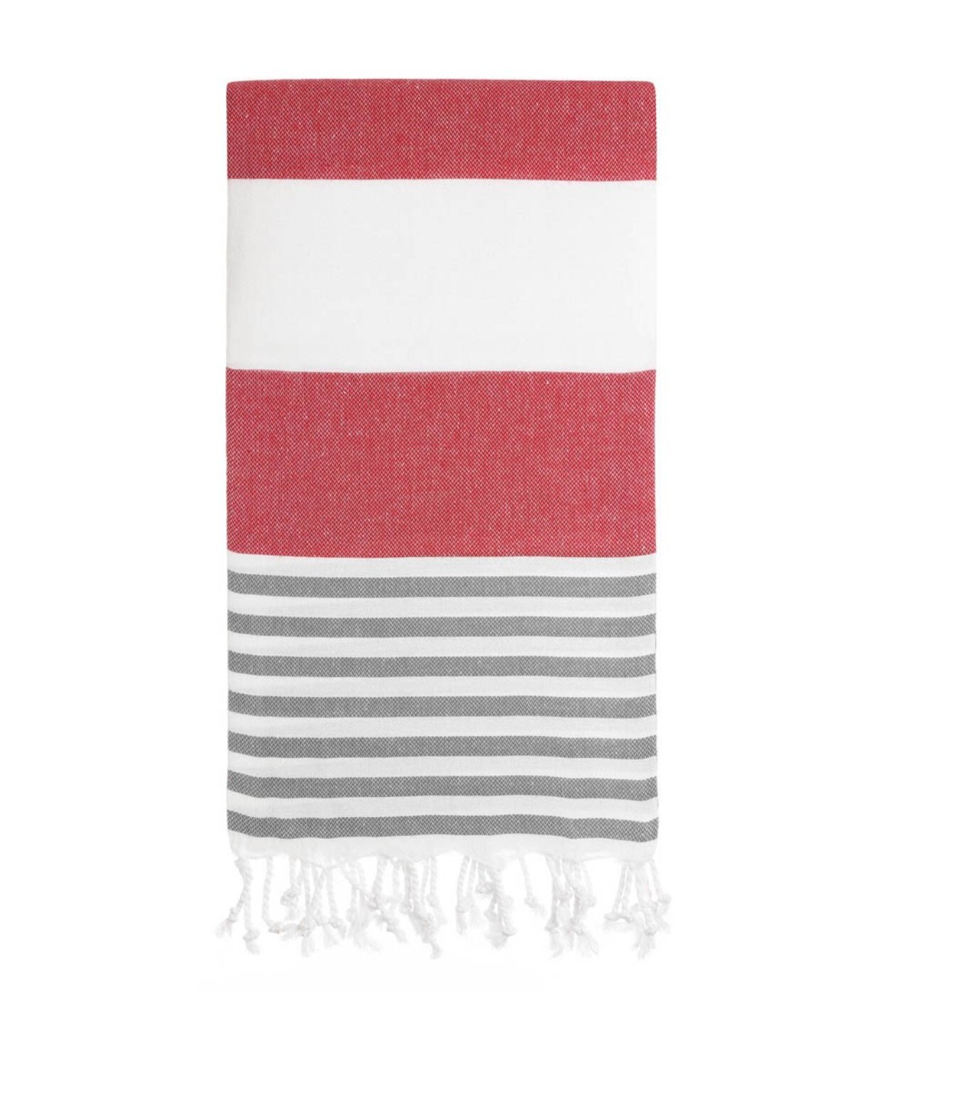 Red Anthracite Turkish Beach Bath Towel - Quick Dry Absorbent Sand Free Soft gallery