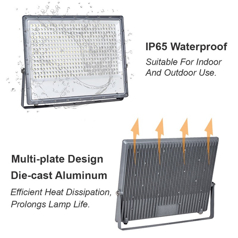 2 Pack 400 Watt Led Flood Light Security Floodlights AC110V-277V Led Barn Lights gallery
