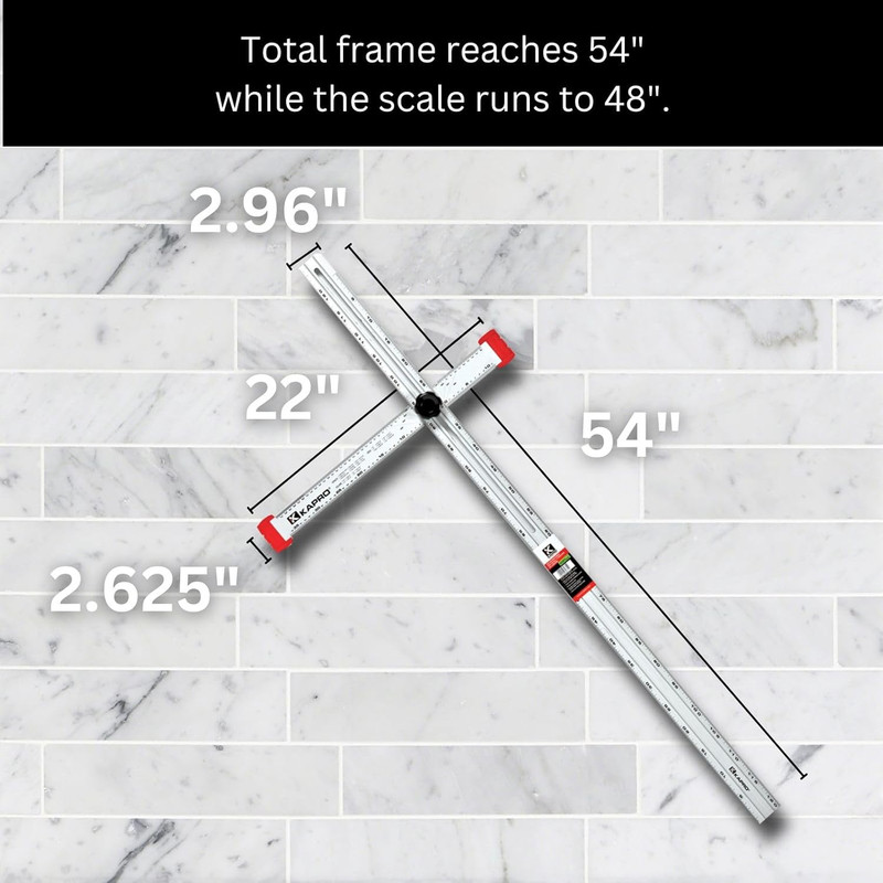 - 317 Adjustable Drywall T-Square Tool - Aluminum - for Layout and Marking - Fea gallery