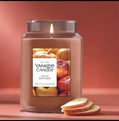Yankee Candle Apple Pumpkin Large Jar 22oz – Sweet Spiced Fall Scent – New