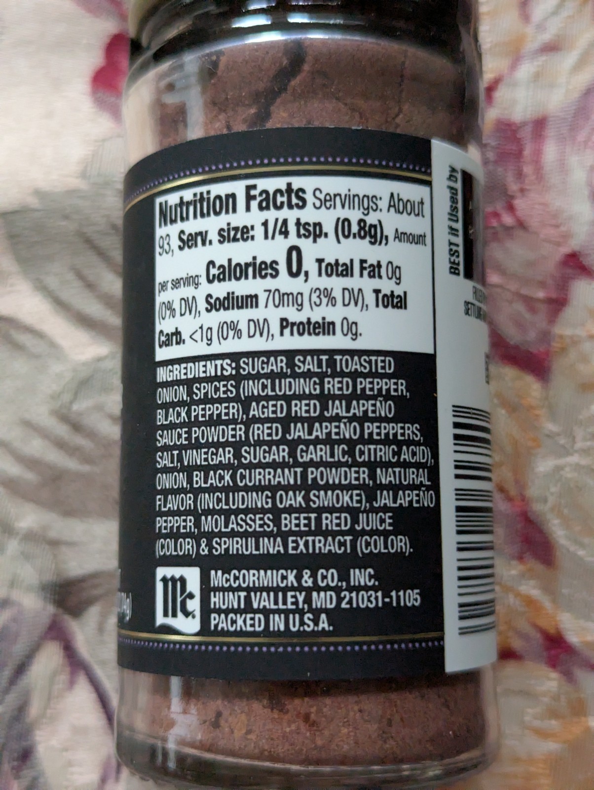 Black Currant Seasoning (With Red Jalapeños, Oak Smoke, Toasted Onion) gallery