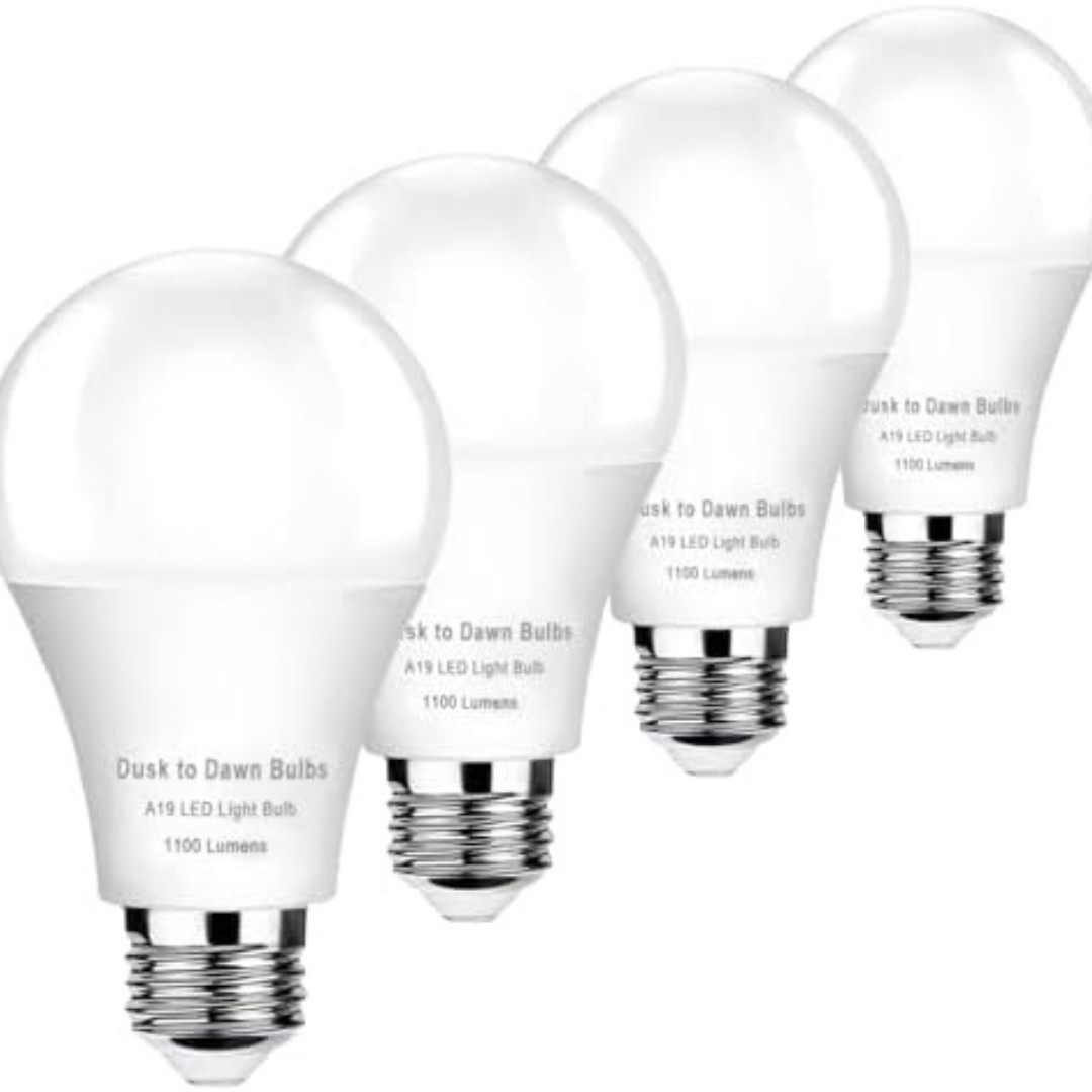 4-Pack Dusk to Dawn Light Bulbs Outdoor 75 Watt Equivalent, Automatic On/Off Sen gallery